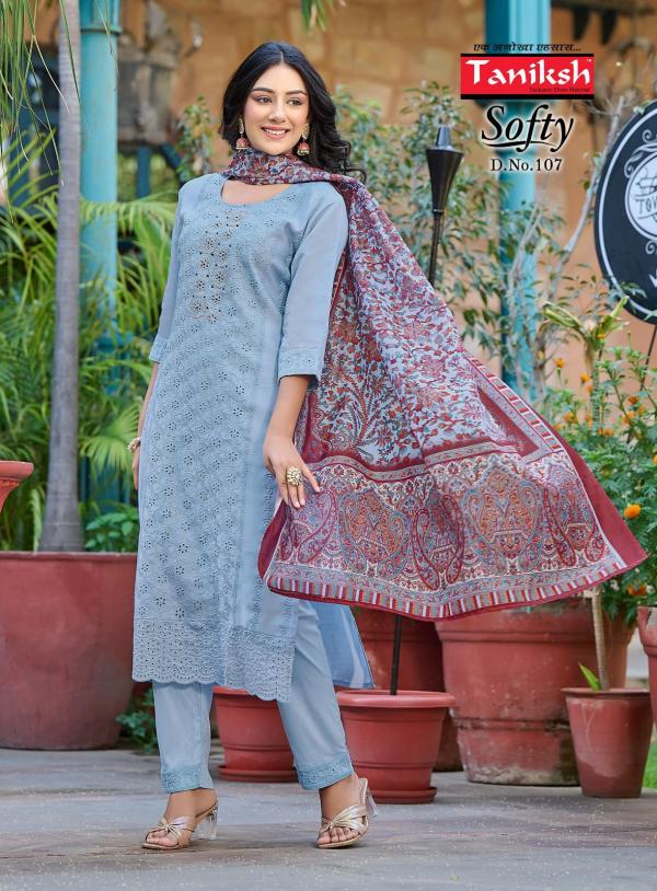 Taniksh Softy Vol 1 Kurti Bottom With Dupatta Collection